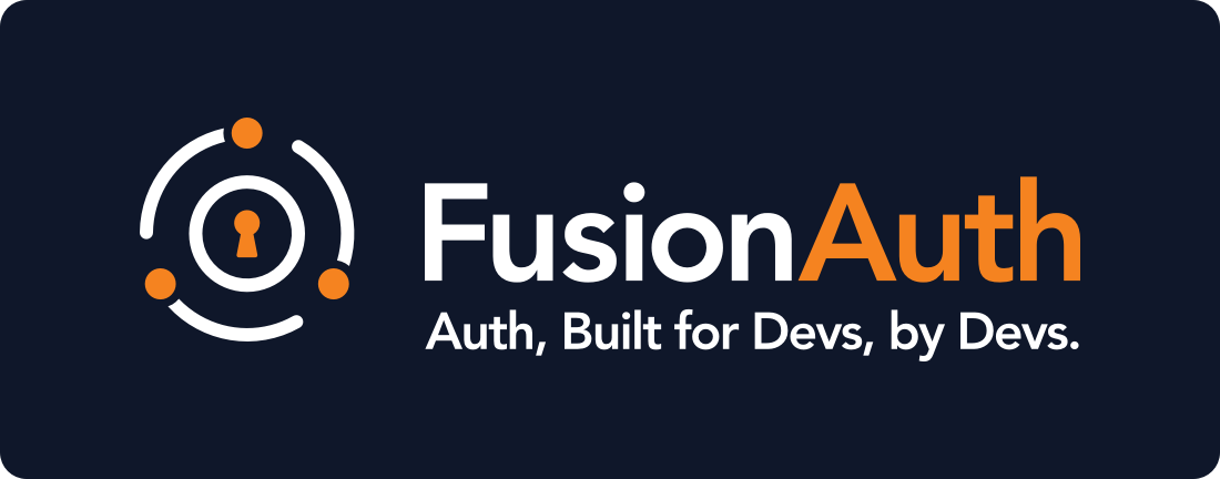 fusionauth inverted primary logo lockup