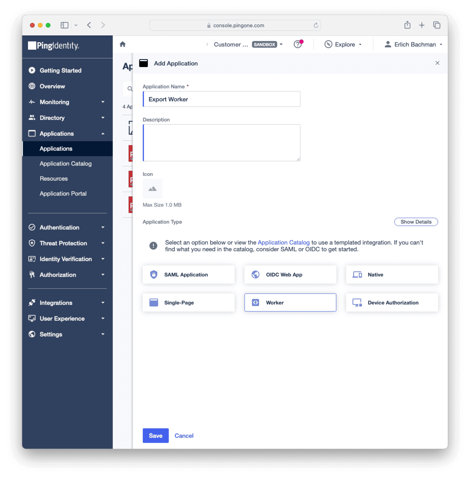 Add worker application to environment.