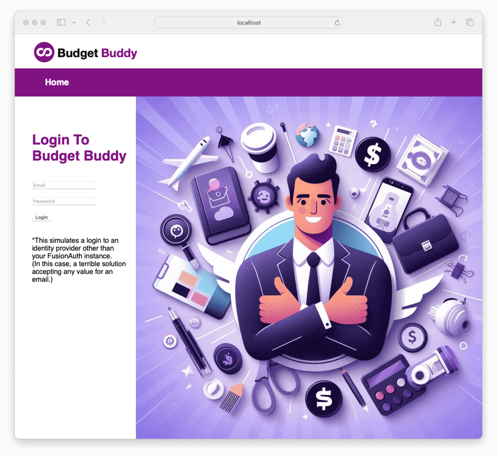 Budget Buddy Log In.