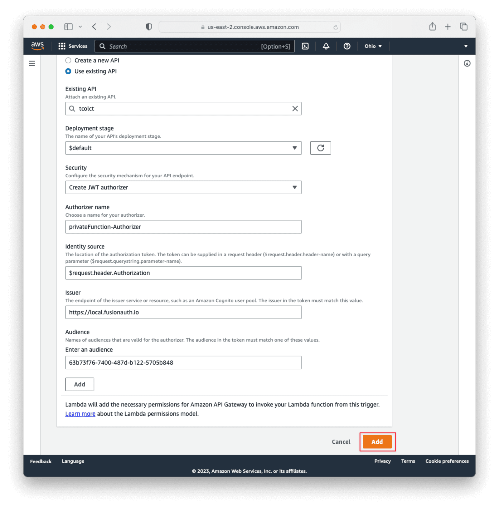 Create Lambda Trigger