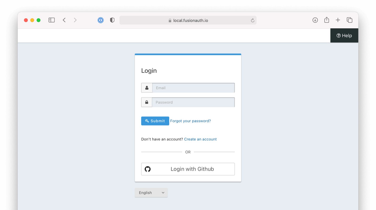 Login with GitHub