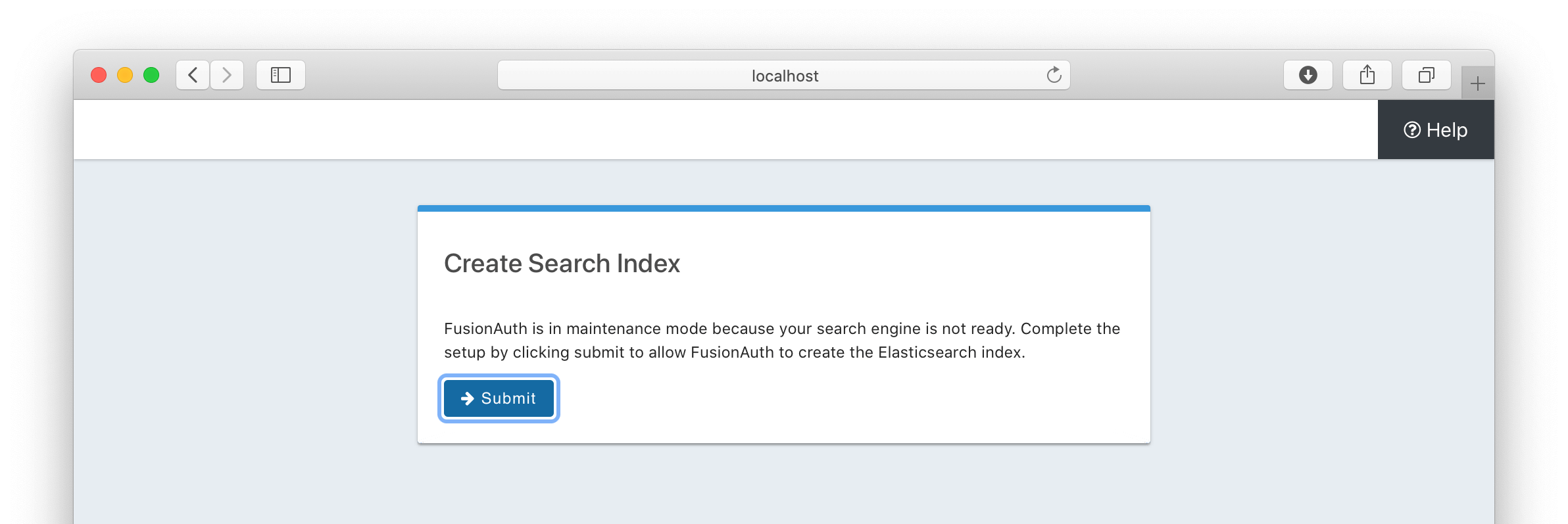 Maintenance Mode Search