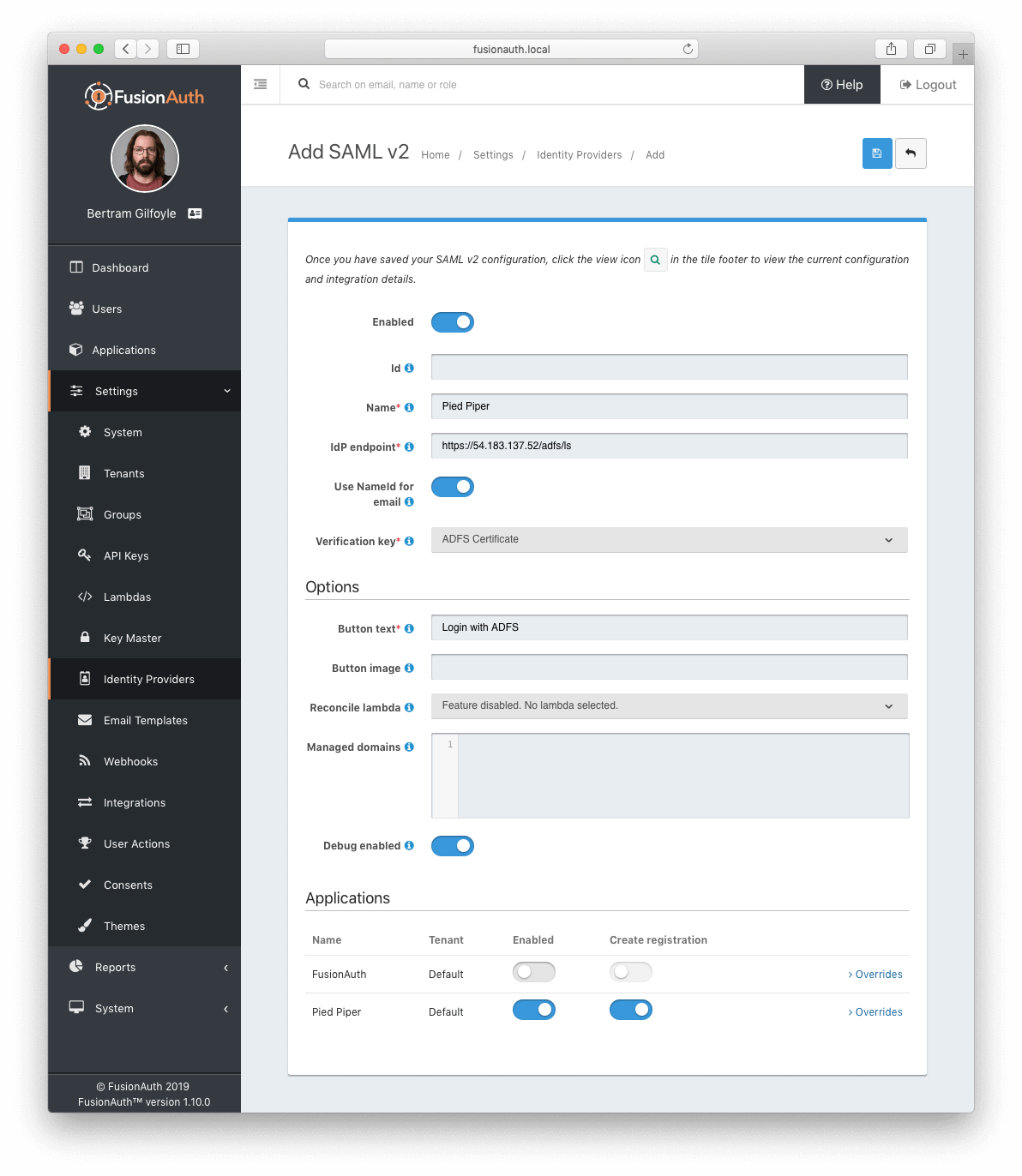 ADFS Import Certificate